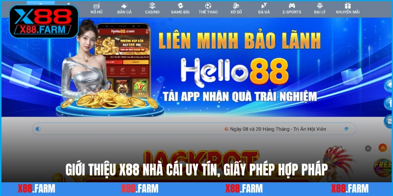 Giới thiệu X88 nhà cái uy tín, giấy phép hợp pháp