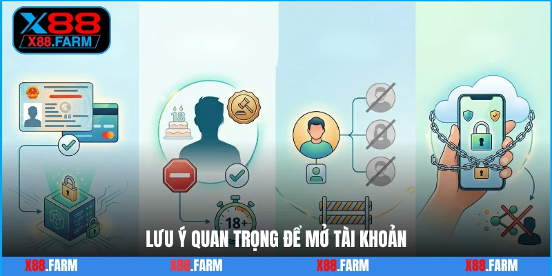 Lưu ý quan trọng để mở tài khoản