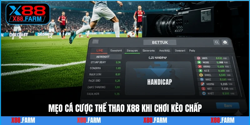 Mẹo cá cược thể thao X88 khi chơi kèo chấp