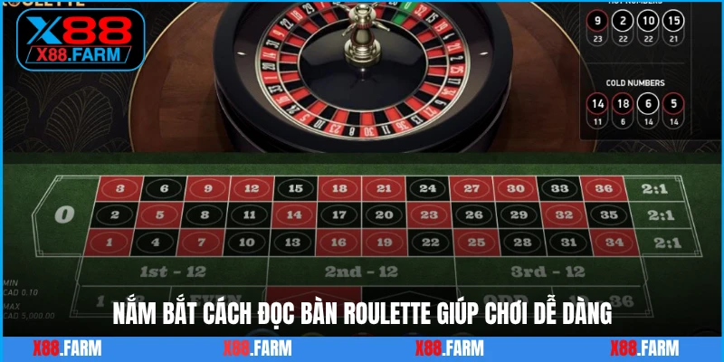 Nắm bắt cách đọc bàn roulette giúp chơi dễ dàng
