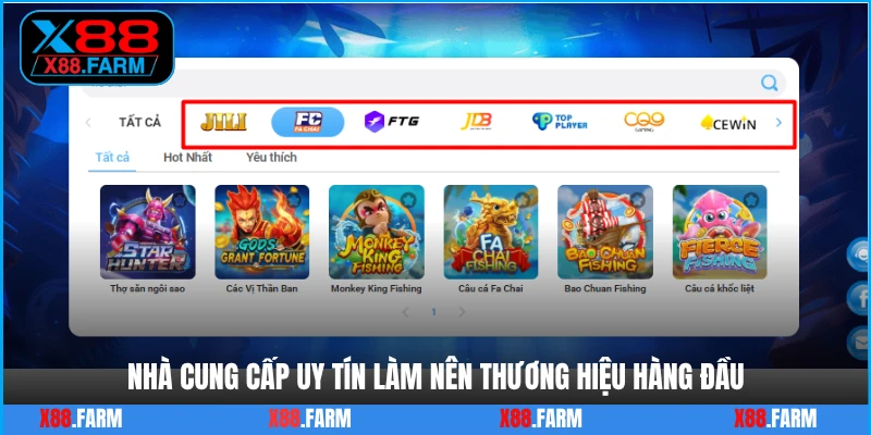Nhà cung cấp uy tín làm nên thương hiệu hàng đầu